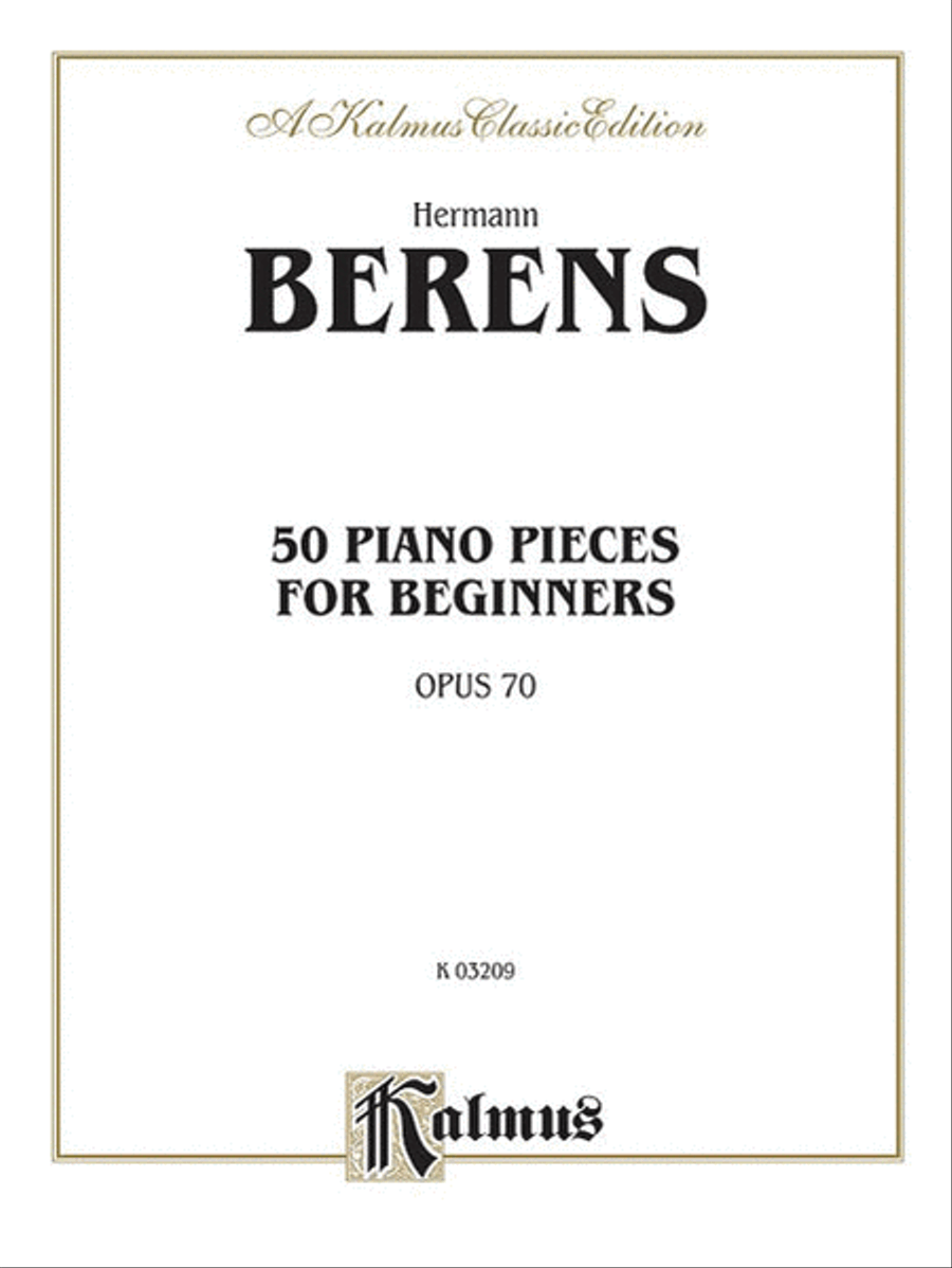 50 Pieces Op. 70 Piano Method scores gallery preview page 1