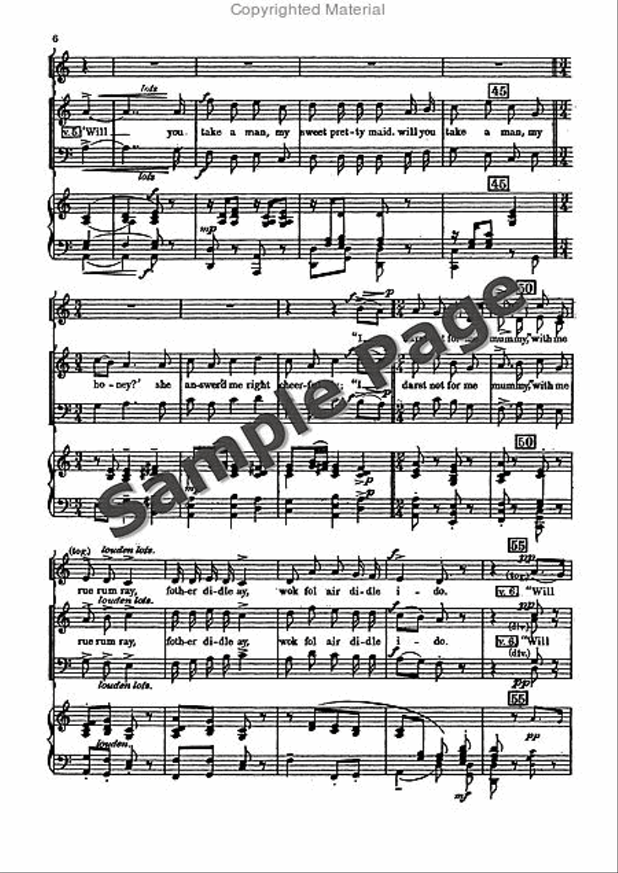 I'm Seventeen Come Sunday 4-Part scores gallery preview page 7