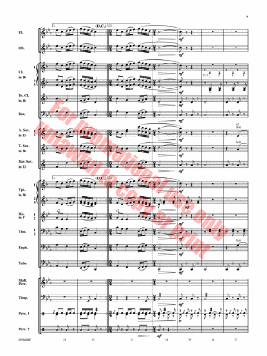 Dorian Dialogue Concert Band scores gallery preview page 8