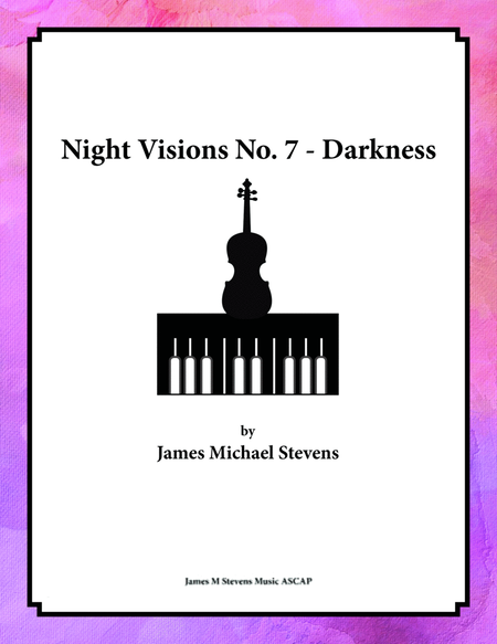 Night Visions No. 7 - Darkness - Violin & Piano image number null