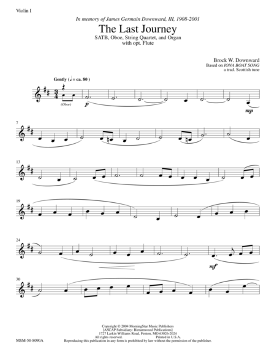 The Last Journey Choir scores gallery preview page 1