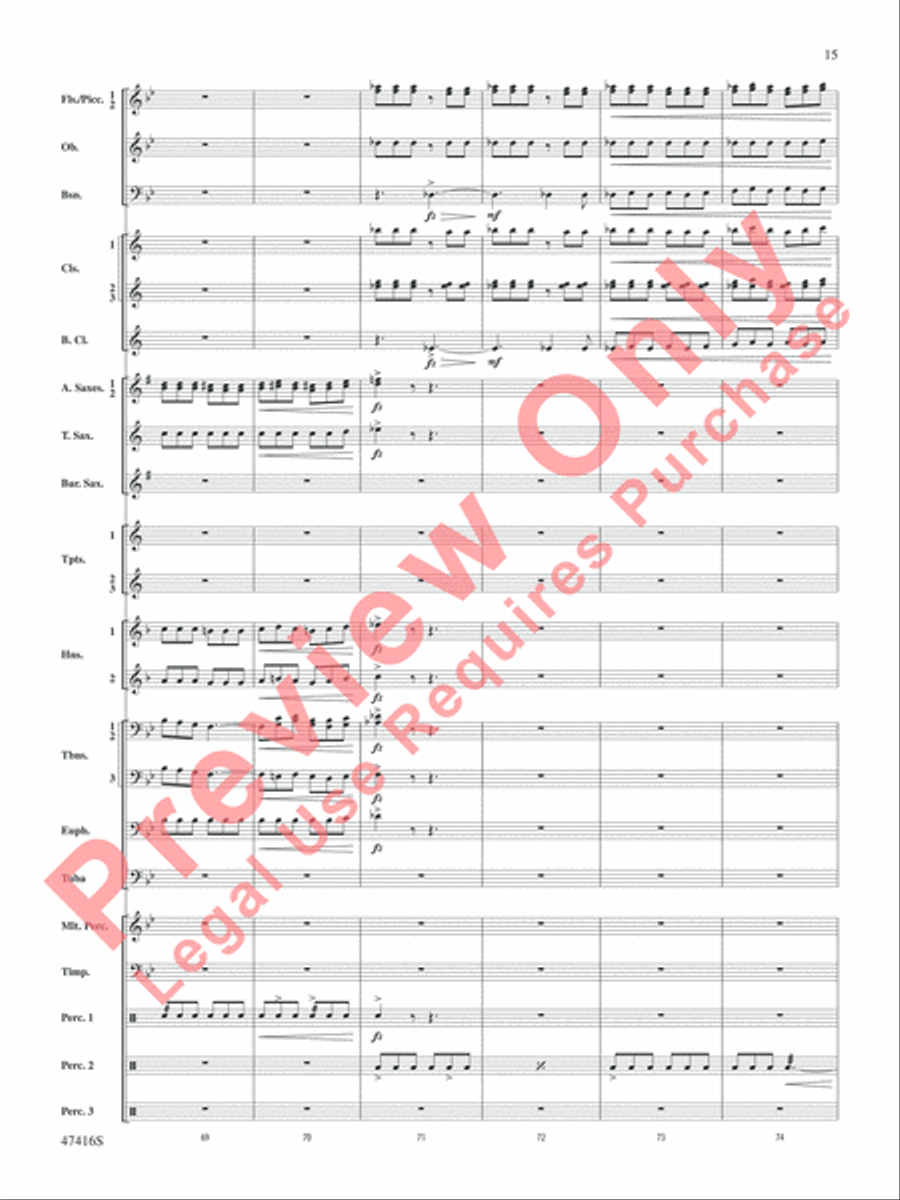 Rogue River Concert Band scores gallery preview page 16