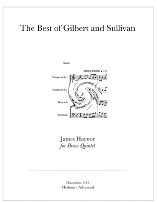 Book cover for The Best of Gilbert and Sullivan