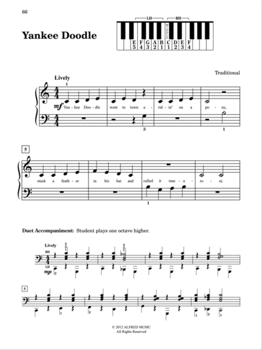 First Book of Favorites Easy Piano scores gallery preview page 6