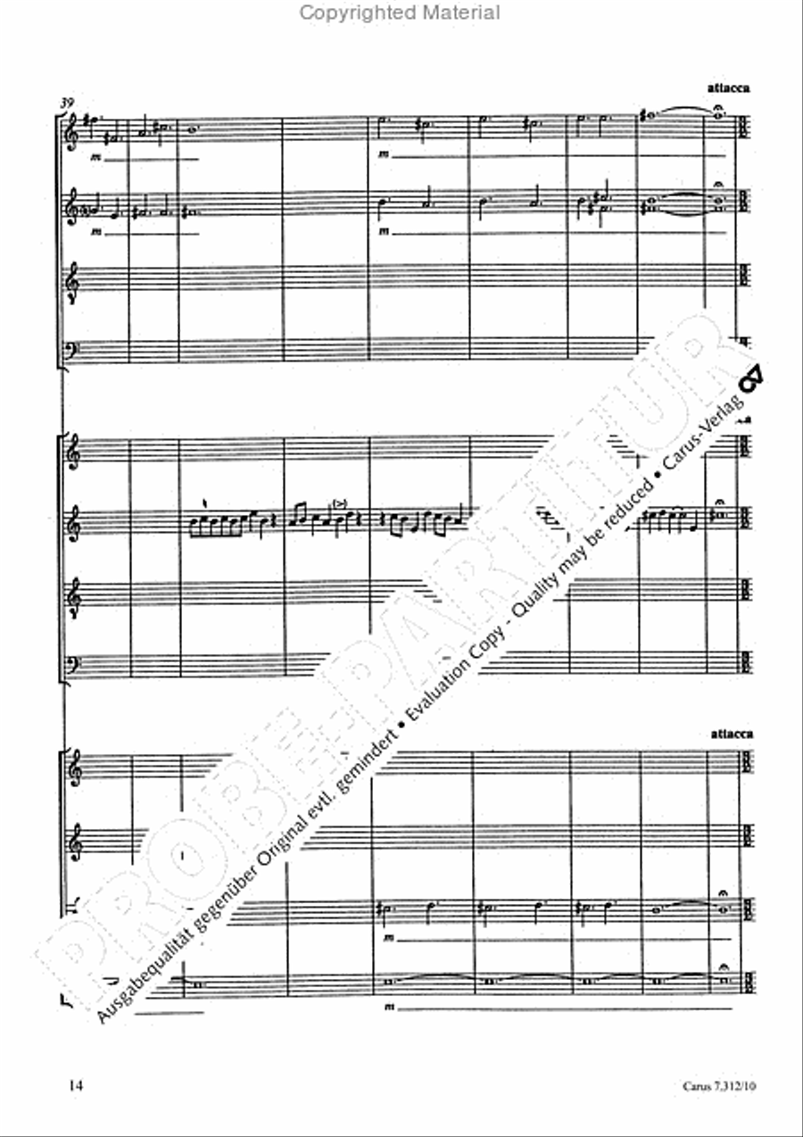 Variationen mit Celan-Gedichten III 4-Part scores gallery preview page 15