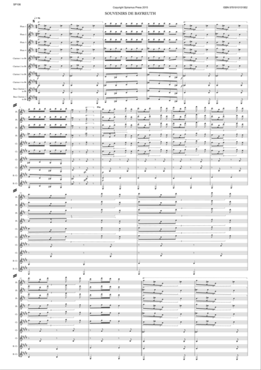 Souvenirs de Bayreuth Small Ensemble scores gallery preview page 1
