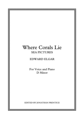 Book cover for Where Corals Lie - Sea Pictures (D Minor)