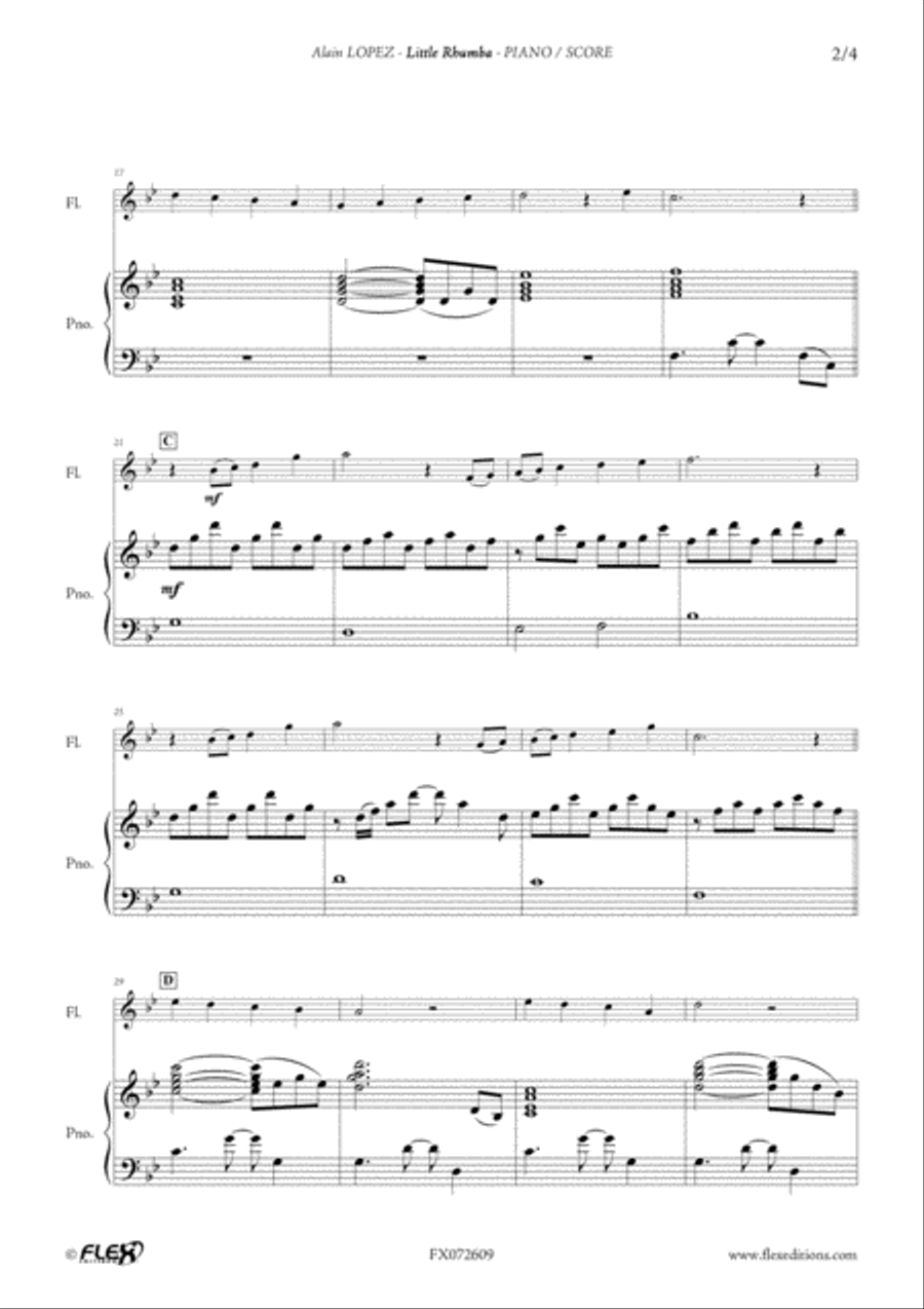 Little Rhumba Flute Solo scores gallery preview page 3