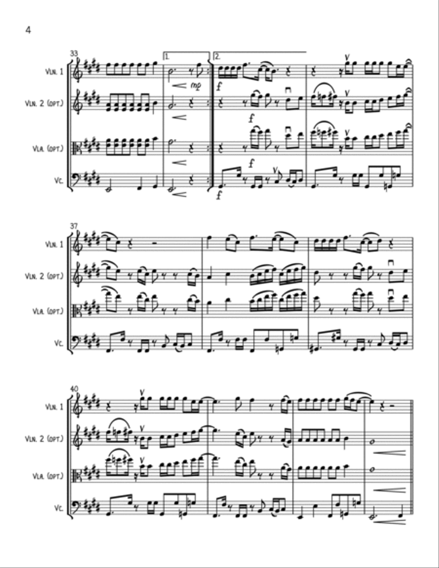 Murder On The Dancefloor String Trio scores gallery preview page 4