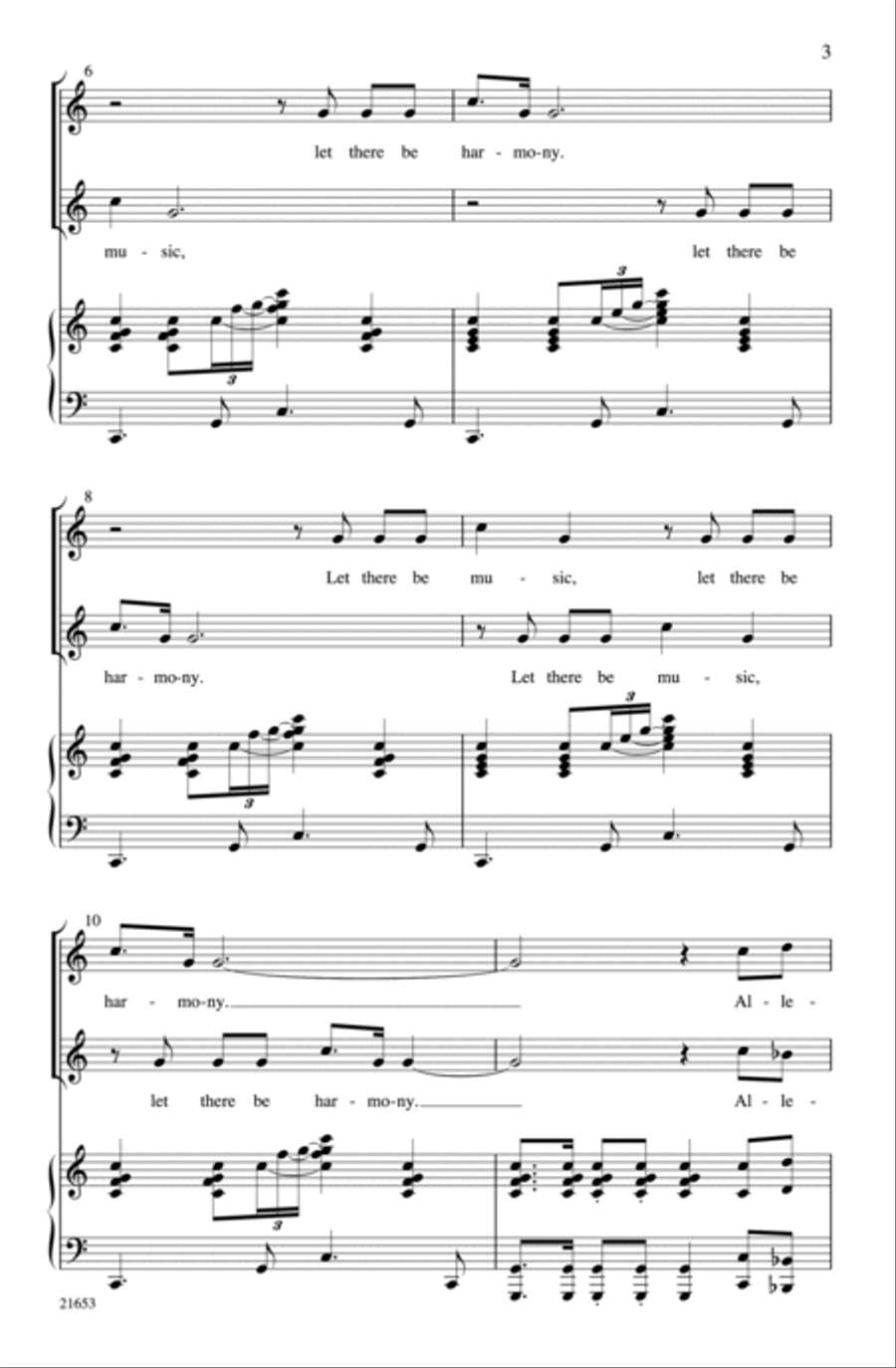 Let There Be Music 2-Part scores gallery preview page 3