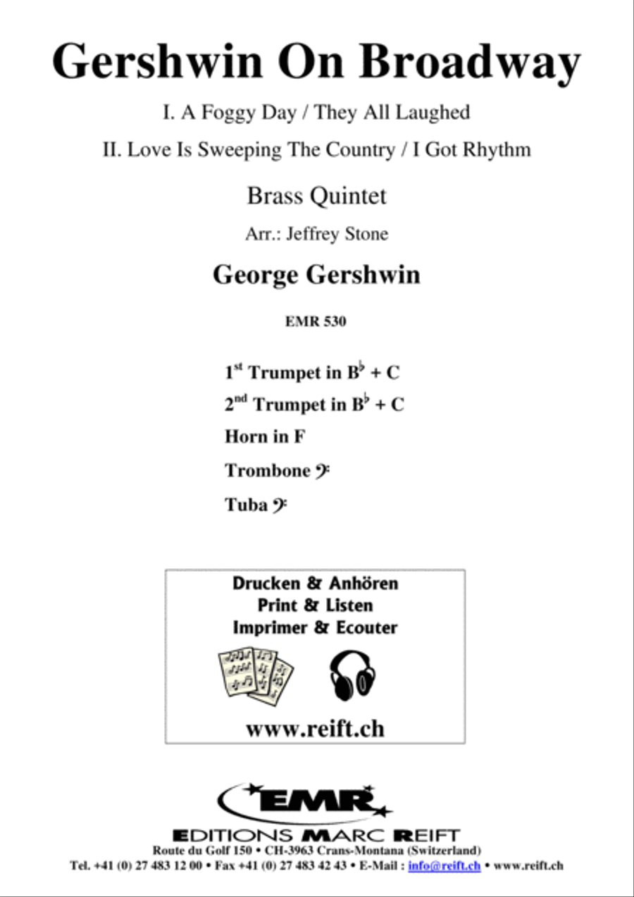 Gershwin On Broadway Brass Quintet scores gallery preview page 2
