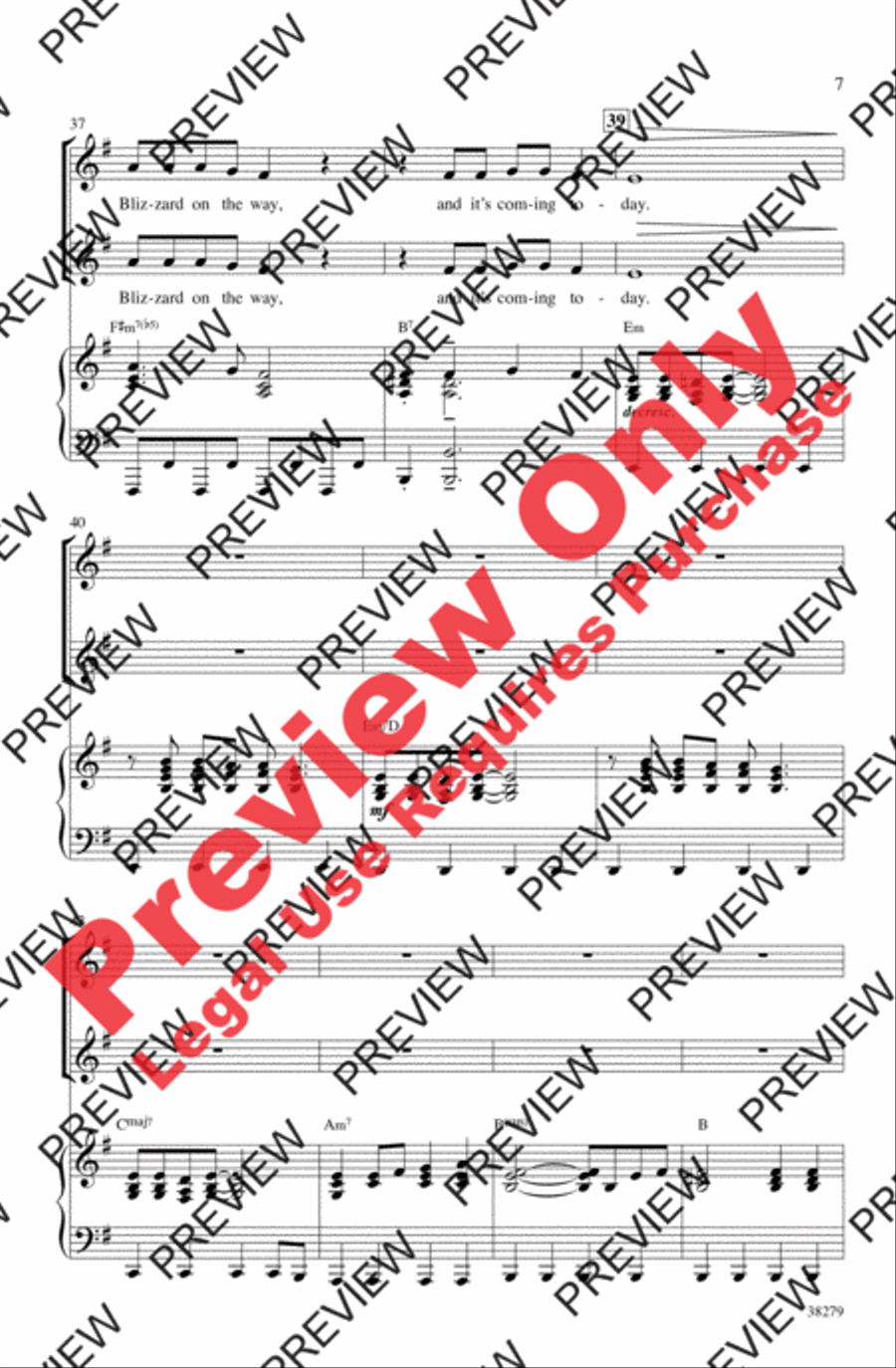 Blizzard on the Way! 2-Part scores gallery preview page 7