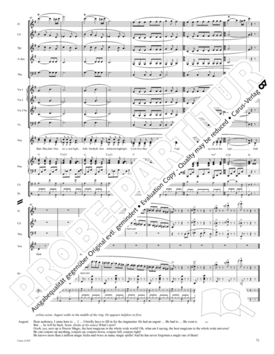 Circus Allegro Circus Allegro Choir scores gallery preview page 72