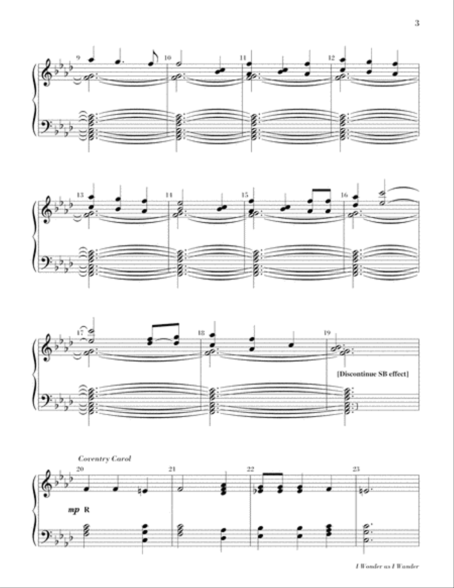 I Wonder as I Wander I Wonder as I Wander 5-Octaves scores gallery preview page 4