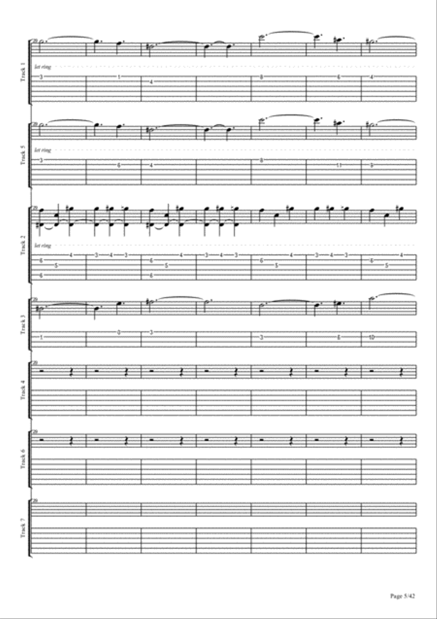 Echoes To Infinity Easy Piano scores gallery preview page 5