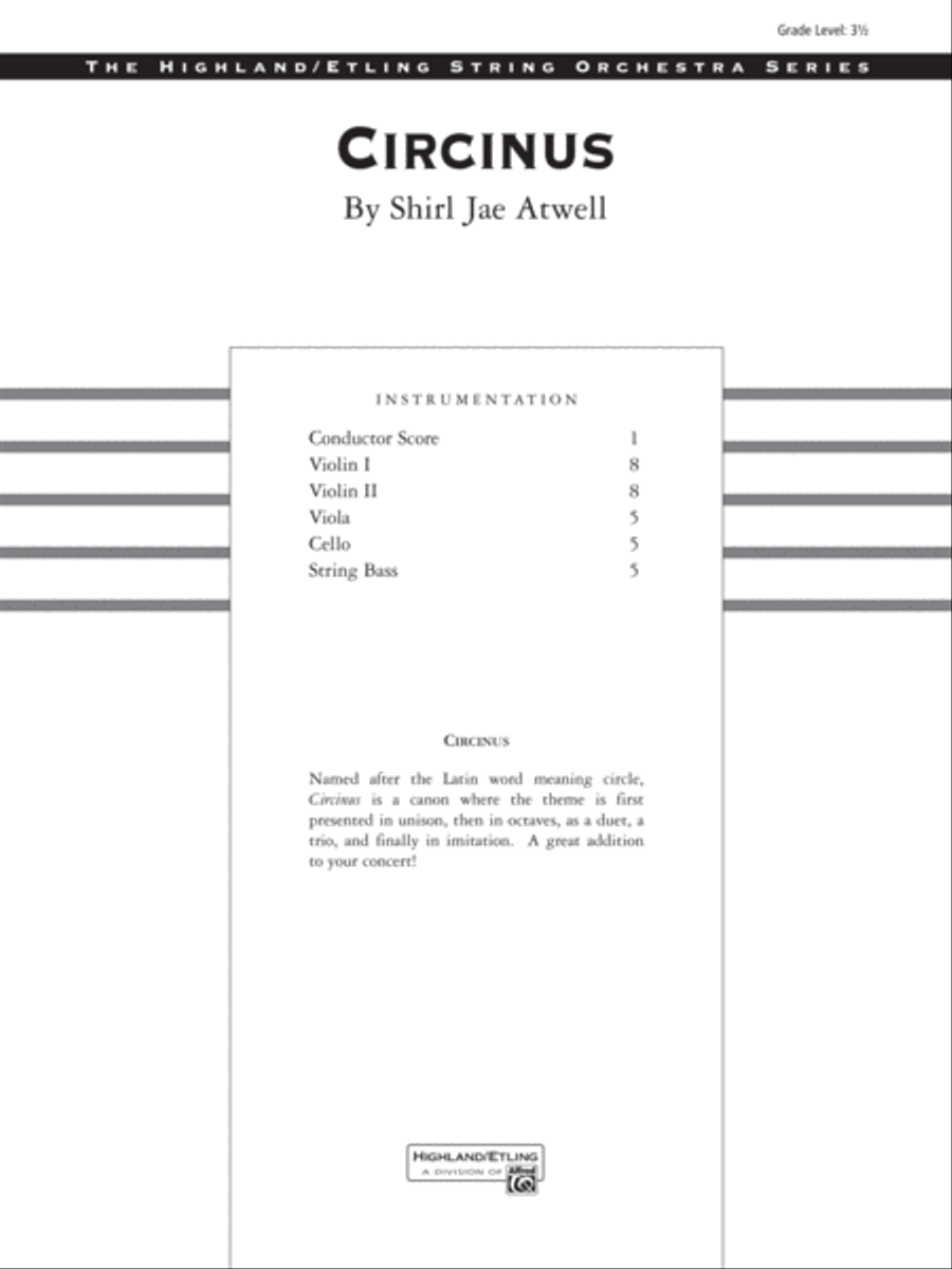 Circinus: Score String Orchestra scores gallery preview page 1