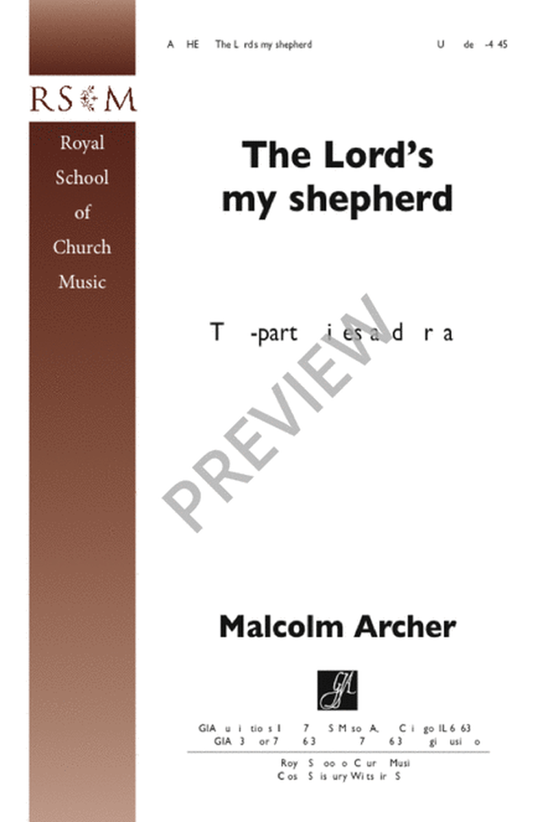 The Lord's My Shepherd image number null