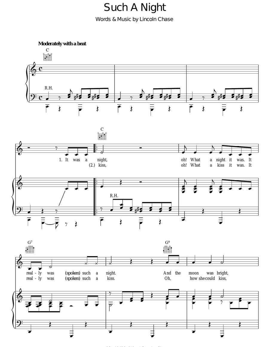 Such A Night Acoustic Guitar scores gallery preview page 1