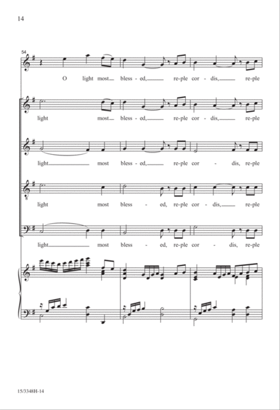 O Lux Beatissima 4-Part scores gallery preview page 14