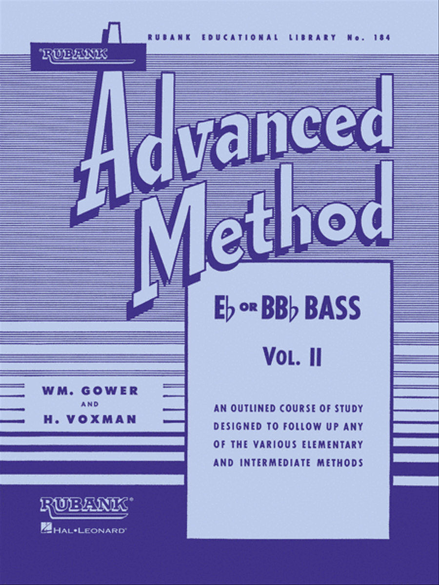Rubank Advanced Method, Vol. 2 - Bass/Tuba (B.C.) Concert Band Methods scores gallery preview page 1