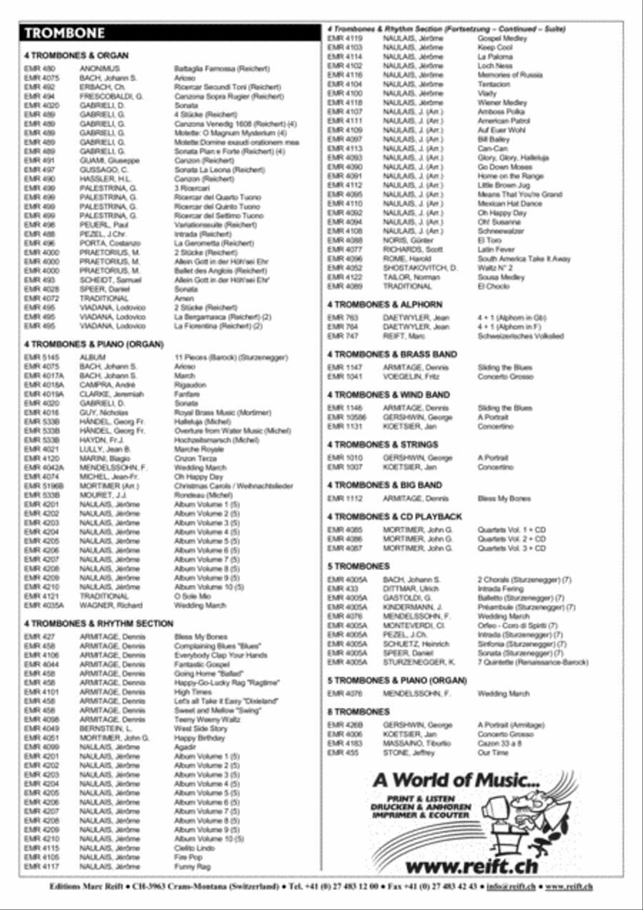 Domine, Dona Nobis Pacem Trombone scores gallery preview page 5