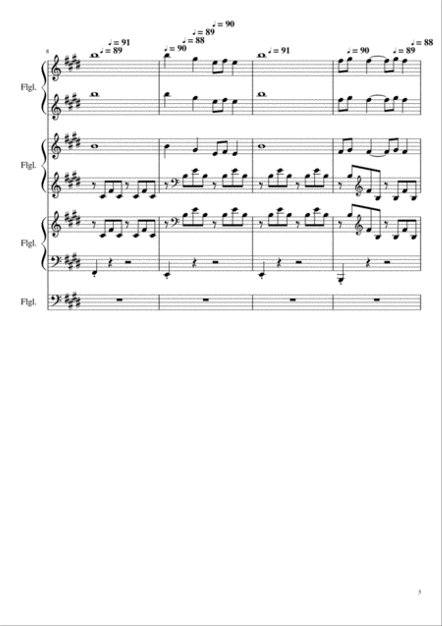 Autumn Dance Piano Solo scores gallery preview page 3