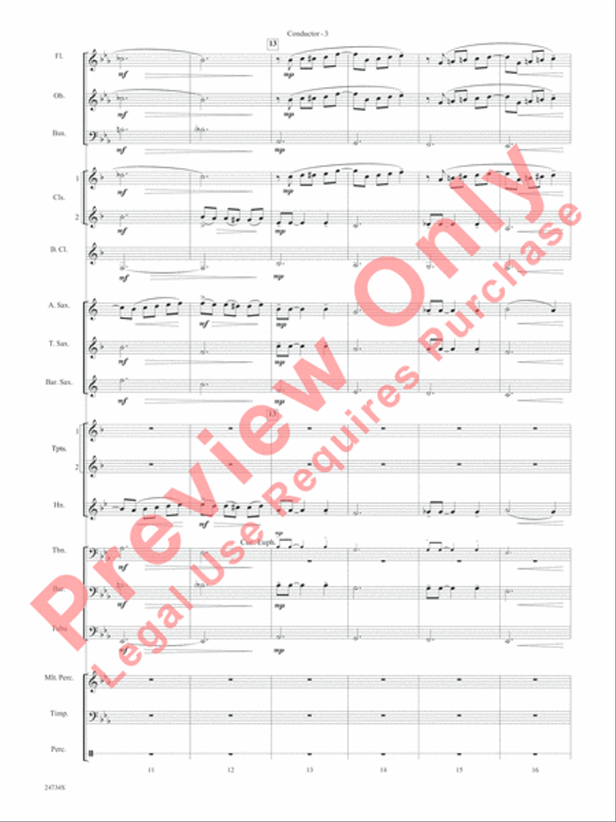 Nocturne (Opus 9, No. 2) Concert Band scores gallery preview page 6