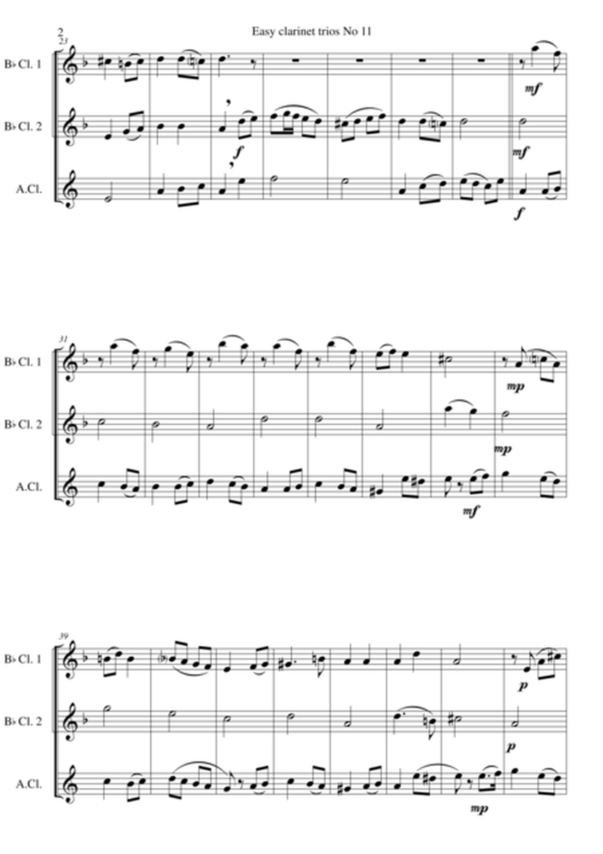The Oak and the Ash (A North country maid) for clarinet trio (2 B flats and 1 Alto) image number null