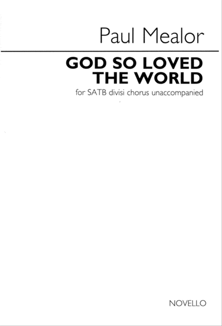 God So Loved the World God So Loved the World 4-Part scores gallery preview page 1