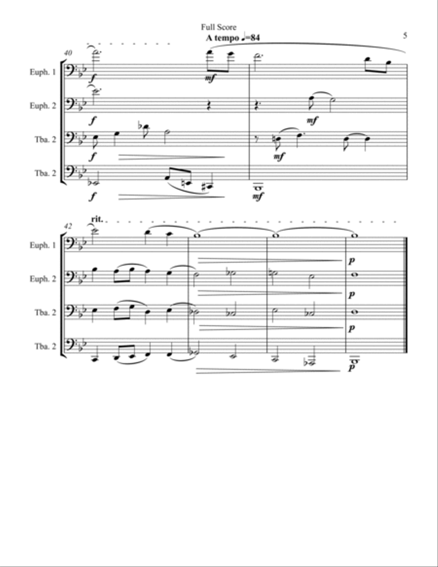 I'll Know Euphonium scores gallery preview page 5