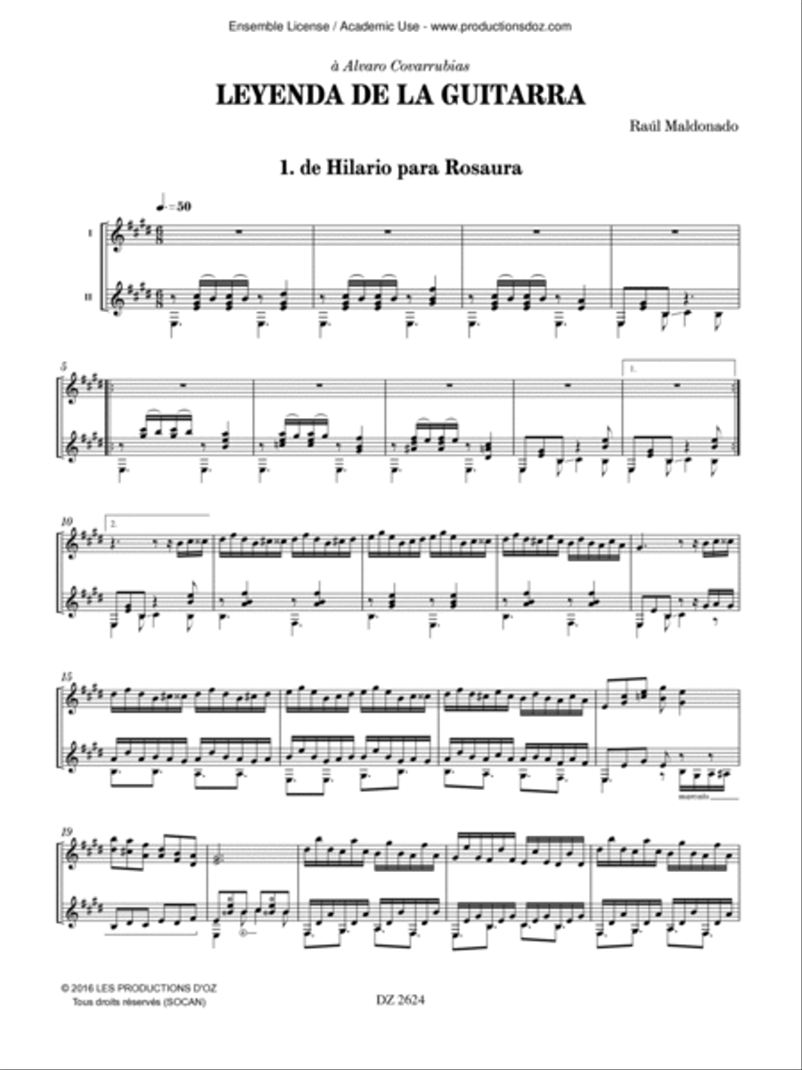 Leyenda de la guitarra Leyenda de la guitarra Classical Guitar scores gallery preview page 2