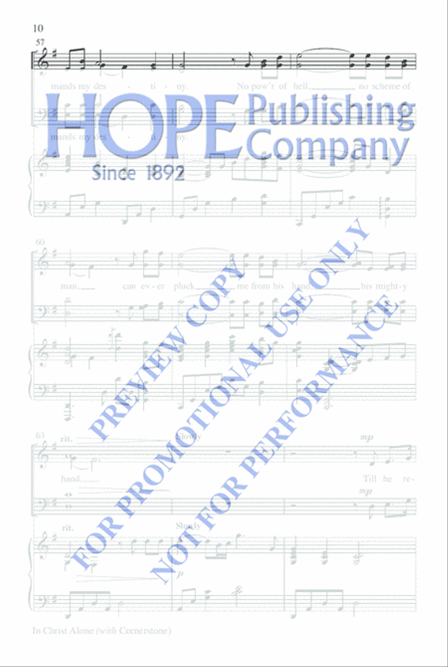 In Christ Alone with Cornerstone Choir scores gallery preview page 9