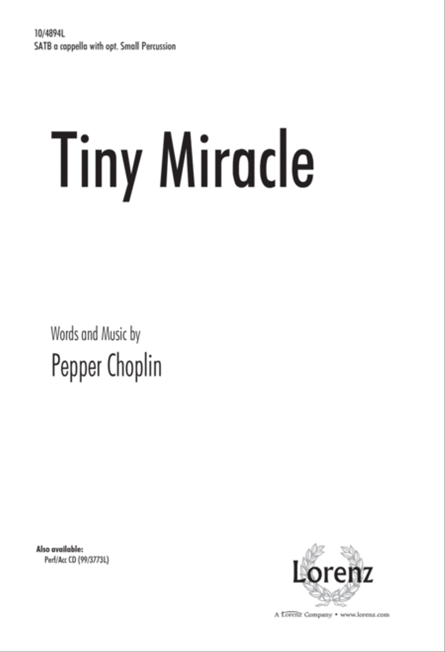 Tiny Miracle 4-Part scores gallery preview page 1