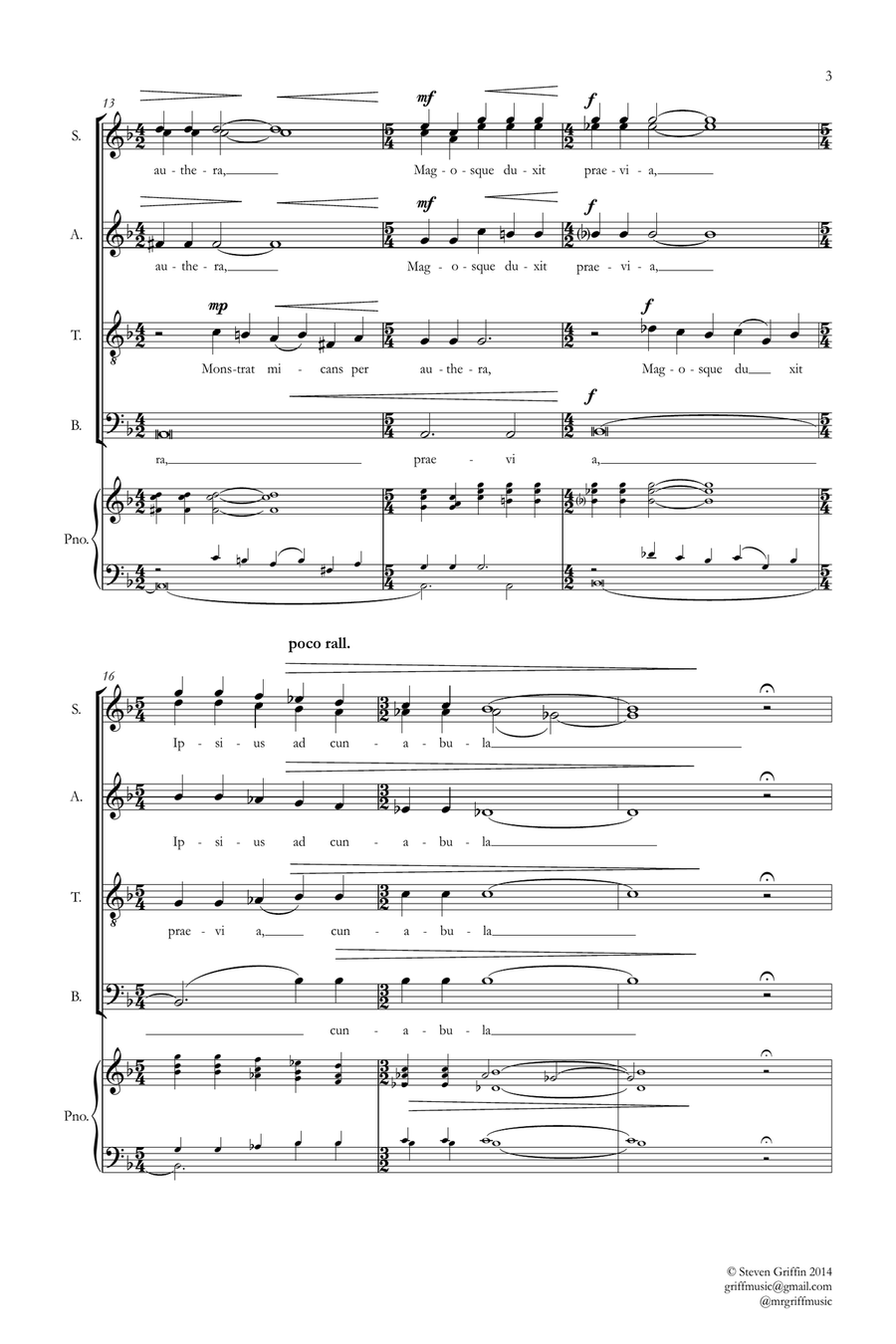 Jesus Refulsit Omnium 4-Part scores gallery preview page 3