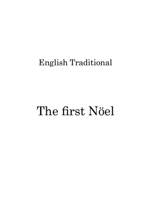 Book cover for The first Nöel