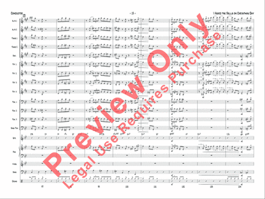 I Heard the Bells on Christmas Day Jazz Ensemble scores gallery preview page 14