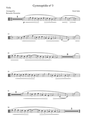 Gymnopédie nº 3 - For Viola