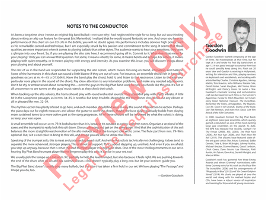 The Passage The Passage Jazz Ensemble scores gallery preview page 3