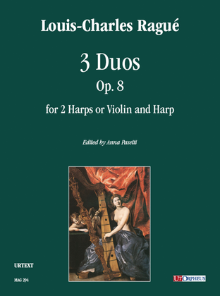 3 Duos Op. 8 for 2 Harps or Violin and Harp