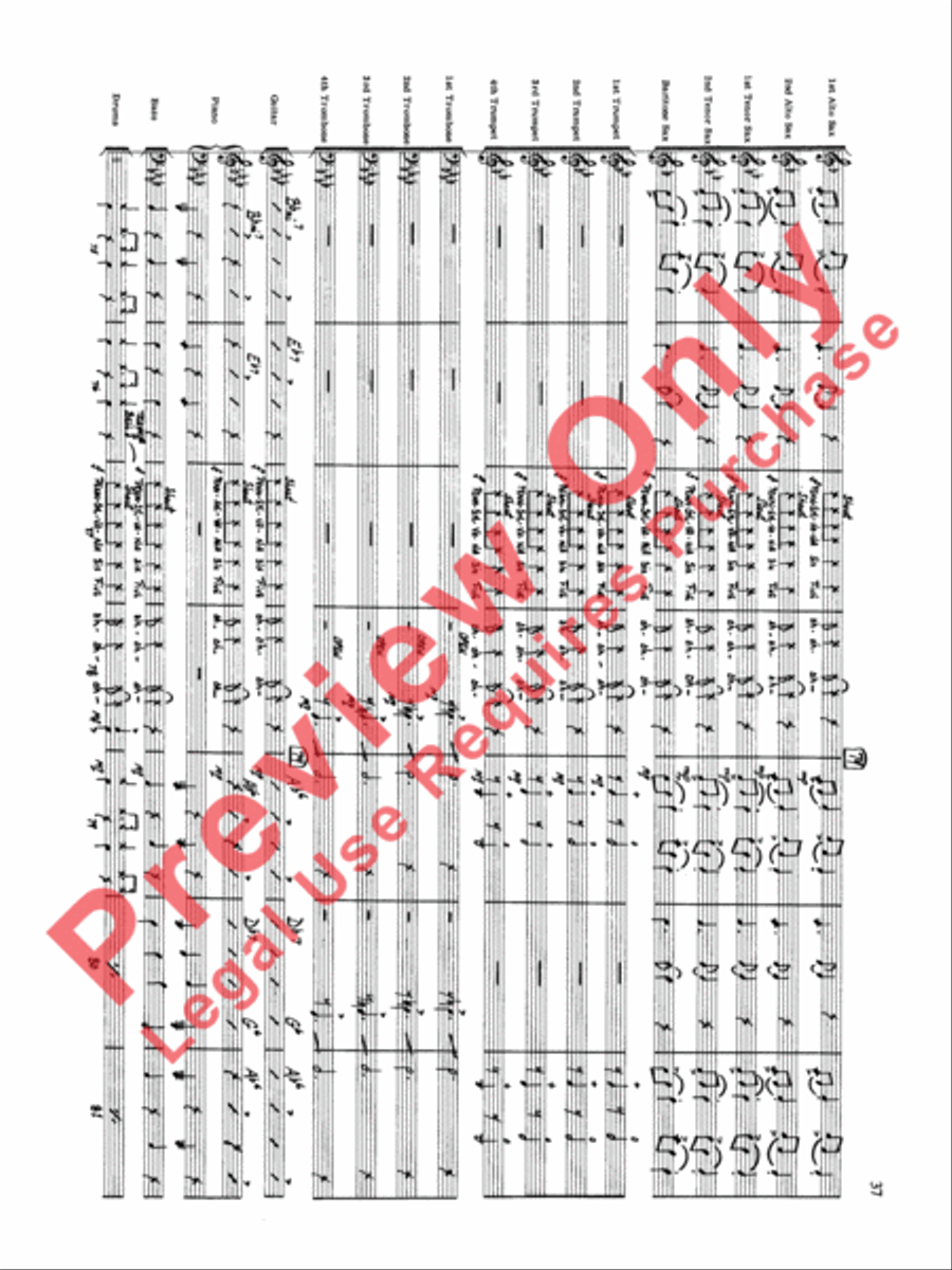 Original Big Band Sounds Big Band scores gallery preview page 38