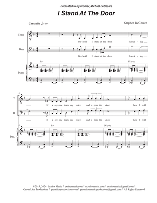 I Stand At The Door (Tenor solo with SATB)