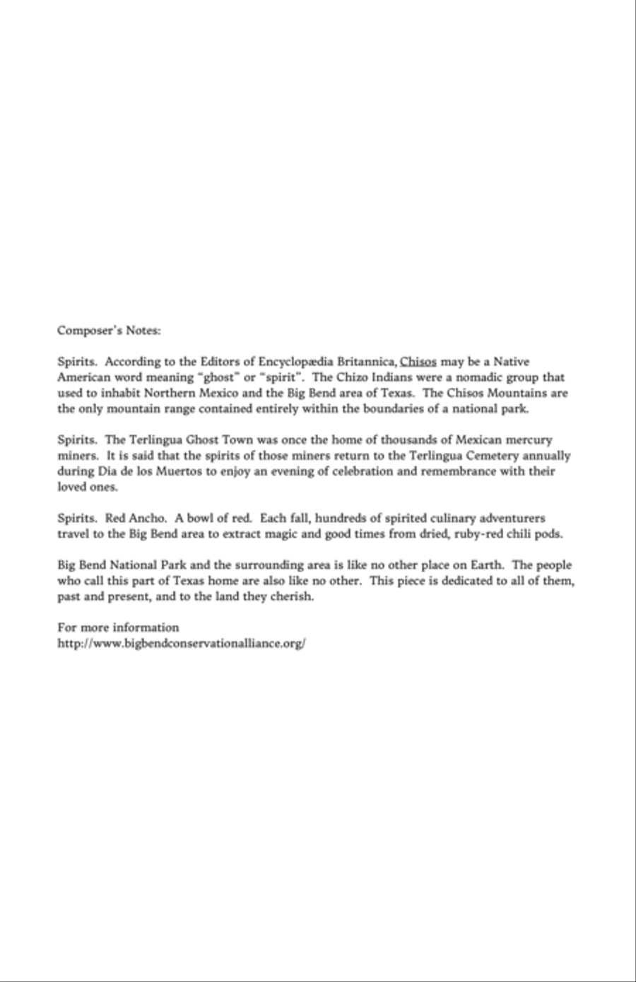 Spirits of Big Bend Concert Band scores gallery preview page 2