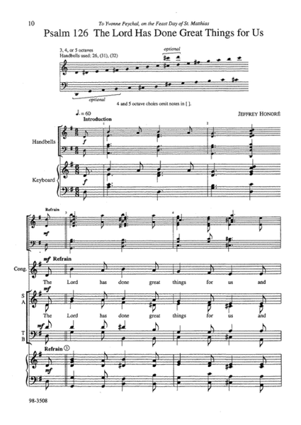 Psalter for Bells and Voices, Set 1 - Choral Part image number null
