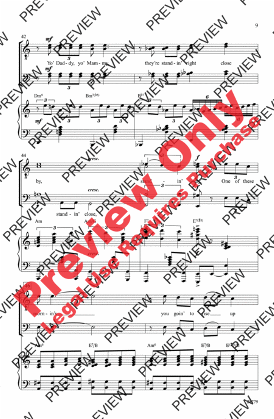 Summertime Summertime Men's Choir scores gallery preview page 9