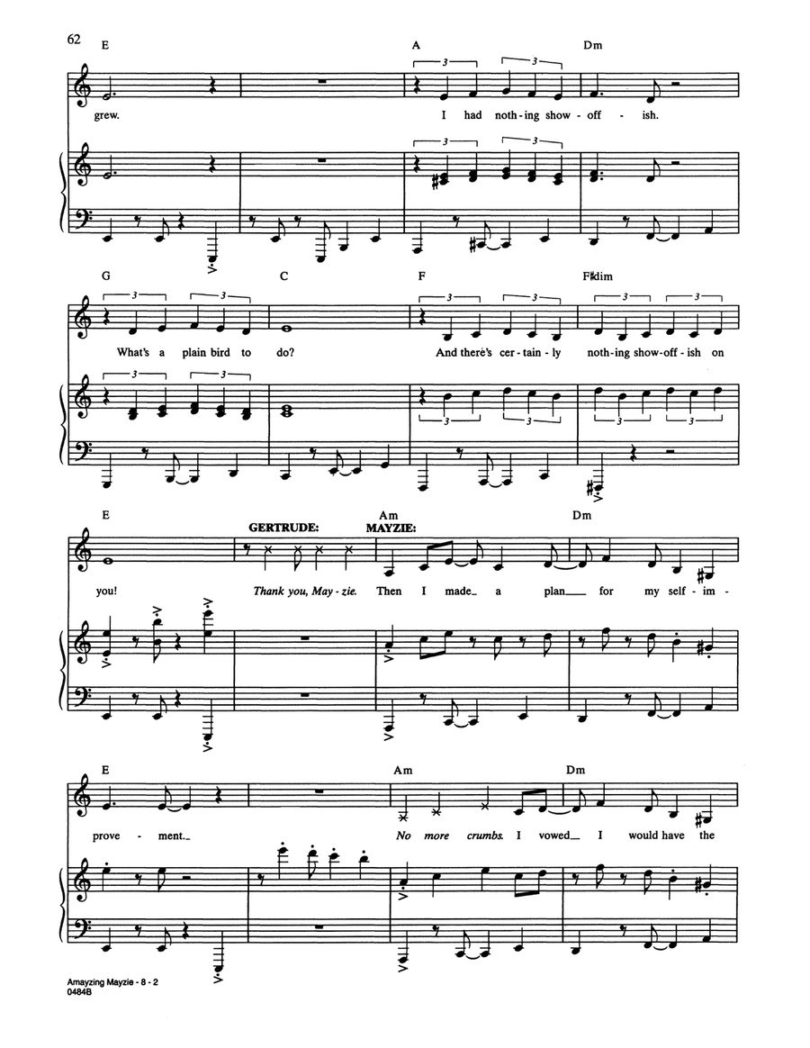 Amayzing Mayzie (from Seussical The Musical) Piano, Vocal scores gallery preview page 2