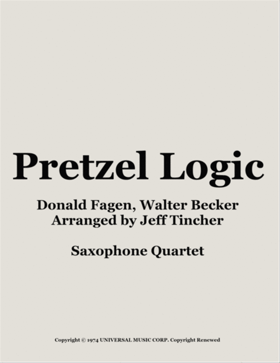 Pretzel Logic Pretzel Logic Woodwind Quartet scores gallery preview page 1