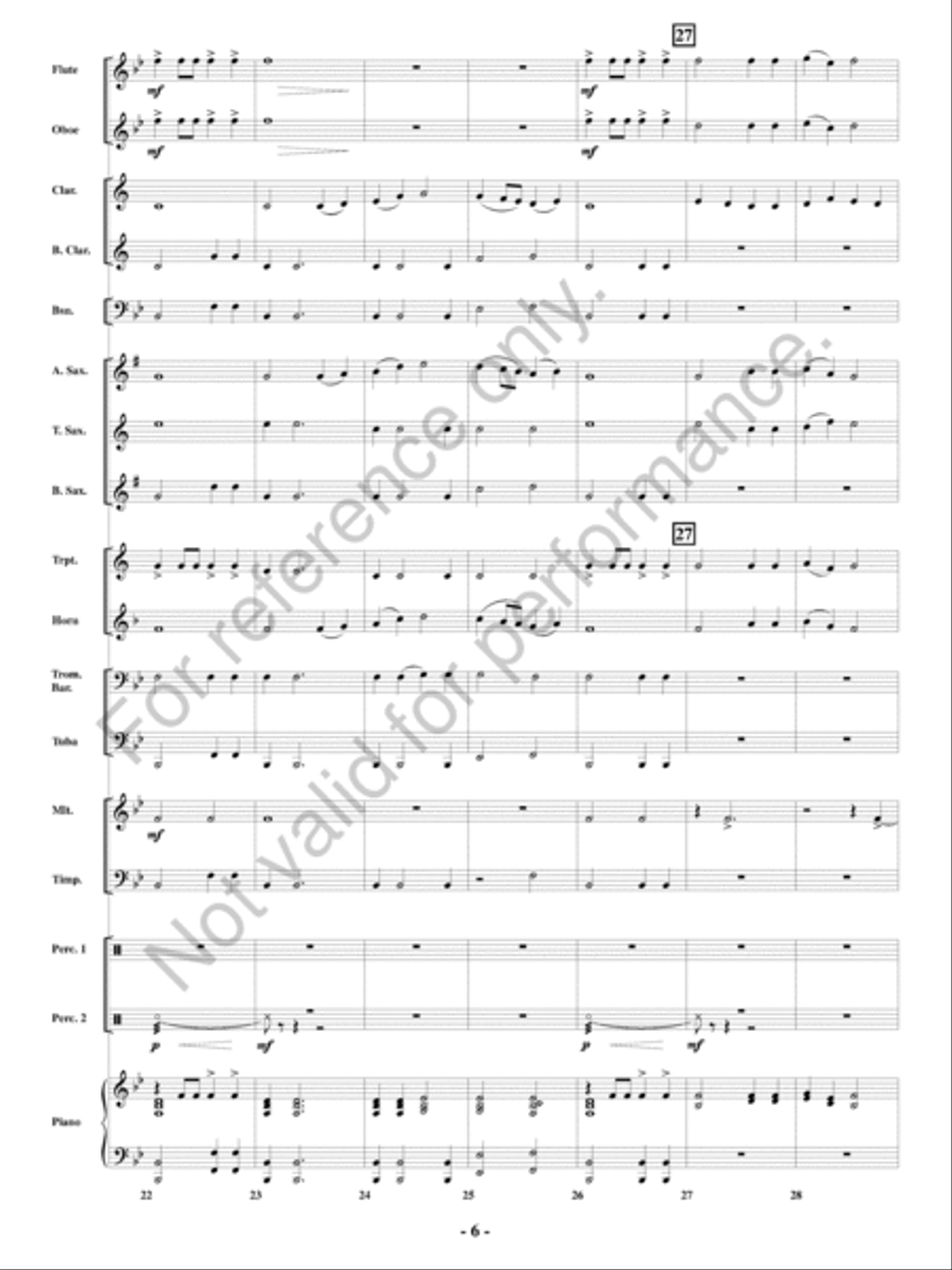 Reign Reign Concert Band scores gallery preview page 7