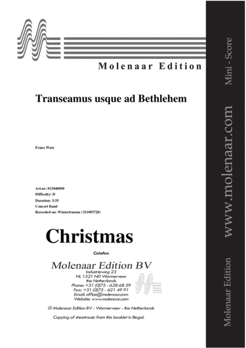Transeamus usque ad Bethlehem image number null