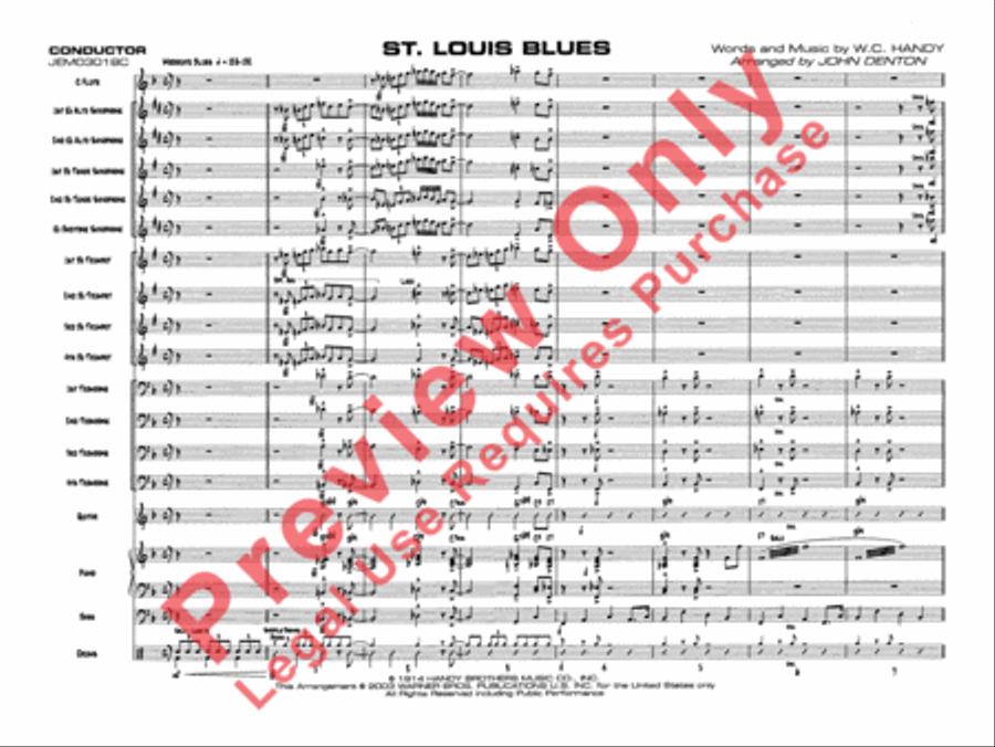 St. Louis Blues Jazz Ensemble scores gallery preview page 4