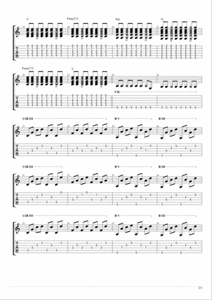 Stitches Stitches Electric Guitar scores gallery preview page 2